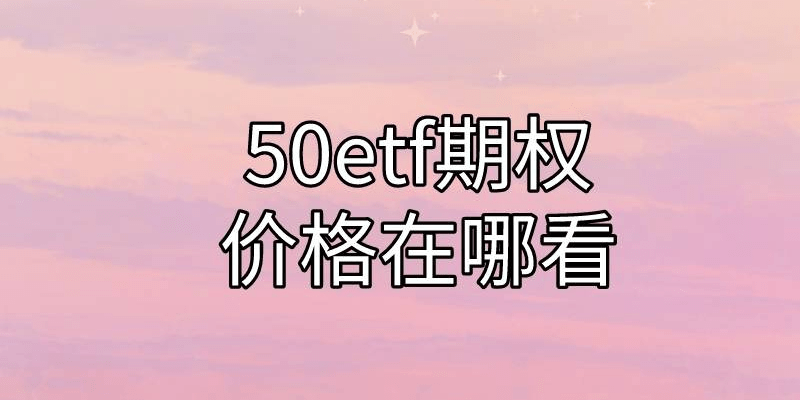 华为手机在哪看型号的
:50ETF期权的价格在哪看？该怎么看？